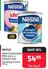 Nestle Ideal Evaporated Milk 380g Or Dessert & Cooking Cream 290g-For Any 2