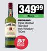 Jameson Triple Distilled Blended Irish Whisky-750ml