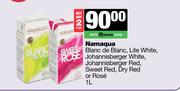 Namaqua Blanc De Blanc,Lite White Johannisberger White,Red,Dry Red Or Rose-For 2 x 1L