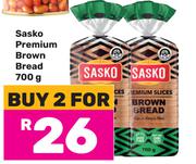 Sasko Premium Brown Bread-2 x 700g