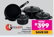 Tissolli 7 Piece Carbon Steel Cookware Set-Per Set