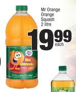 Mr Orange Orange Squash-2Ltr Each