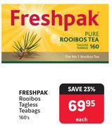 Freshpak Rooibos Tagless Teabags-160's Pack