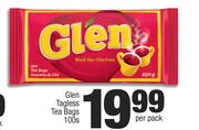 Glen Tagless Teabags-100s Per Pack