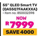 Samsung 55" QLED Smart TV QA55Q7FAAKXXA