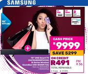 Samsung 70" UHD Smart TV UA70U8000FKXXA Plus B-Series Wireless Soundbar HW-B400F/XA