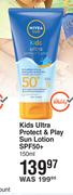 Nivea Sun Kids Ultra Protect & Play Sun Lotion SPF50+-150ml