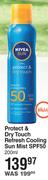 Nivea Sun Protect & Dry Touch Refresh Cooling Sun Mist SPF50-200ml