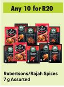 Robertsons/Rajah Spices Assorted-For 10 x 7g