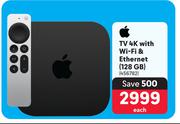 Apple TV 4K With WiFi & Ethernet 128GB