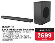 Skyworth 3.1 Channel Dolby Soundbar SS531