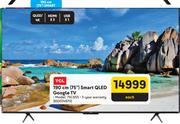 TCL 190cm (75") Smart QLED Google TV 75C655