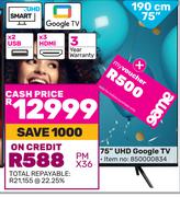 Skyworth 75"(190cm) UHD Google TV 