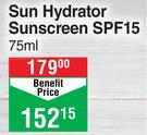 Acne-Solutions Sun Hydrator Sunscreen SPF15- 75ml