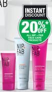 NIP+FAB Exfoliate Glycolic Scrub Fix 75ml Or Purify Salicylic Fix Facial Scrub 75ml- Each