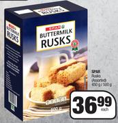 Spar Buttermilk Rusks (Assorted)-450g/500g