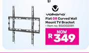 Volkano Flat Or Curved Wall Mount TV Bracket