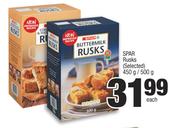 Spar Rusks (Selected)-450g/500g Each