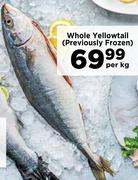 Whole Yellowtail (Previously Frozen)-Per Kg