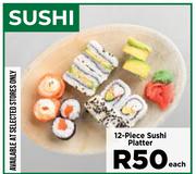 12 Piece Sushi Platter-Each