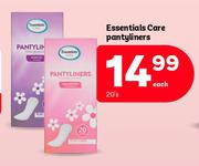 Essentials Care Pantyliners-20's Pack Each