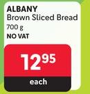 Albany Brown Sliced Bread-700g Each