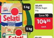 Selati White Sugar-5Kg Each