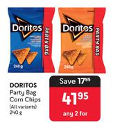Doritos Party Bag Corn Chips (All Variants)-For 2 x 240g