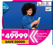 Samsung 98" (249 cm) UHD LED 4K Smart TV UA98DU9000KX