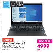 Lenovo 39cm (15.6") Ideapad 3 Intel Celeron Laptop 455939