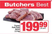 Frozen Pork Pack Bulk-2.5Kg Per Pack