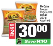 McCain Frozen Vegetables Range Assorted-For Any 2 x 250g