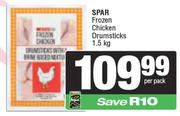 Spar Frozen Chicken Drumsticks-1.5Kg Per Pack