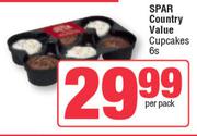 Spar Country Value Cupcakes-6 Per Pack