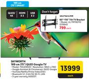 Skyworth 189cm (75") QLED Google TV 75SUE9500