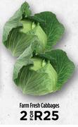 Farm Fresh Cabbages-For 2