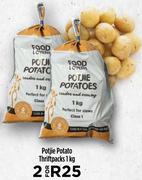 Potjie Potato Thriftpacks-For 2 x 1Kg