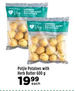 Potjie Potatoes With Herb Butter-600g Each