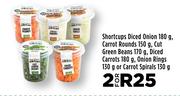 Shortcups Diced Onion 180g, Carrot Rounds 150g, Cut Green Beans 170g Or Diced Carrots 180g-For 2