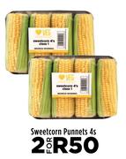Sweetcorn Punnets-For 2 x 4's Pack