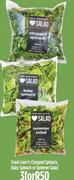 Food Lovers Chopped Spinach, Baby Spinach Or Summer Salad-For 3