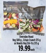 Everyday Roast Veg 500g, Crispy Crunch 375g Or Hearty Veg Stir Fry 375g-Each