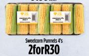 Sweetcorn Punnets-For 2 x 4's Pack