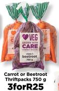 Carrot Or Beetroot Thriftpacks-For 3x750g