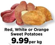 Red, White Or Orange Sweet Potatoes-Per Kg
