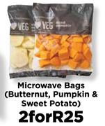 Microwave Bags (Butternut, Pumpkin & Sweet Potato)-For 2
