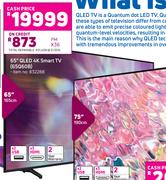 Samsung 65" (165cm) QLED 4K Smart TV 65Q60B