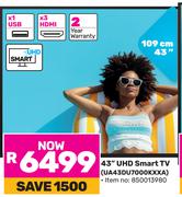 Samsung 43" UHD Smart TV UA43DU7000KXXA