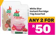 White Star Instant Porridge Assorted-For 2 x 1Kg