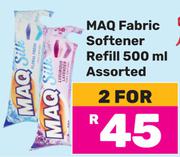 Maq Fabric Softener Refill 500ml Assorted-For 2